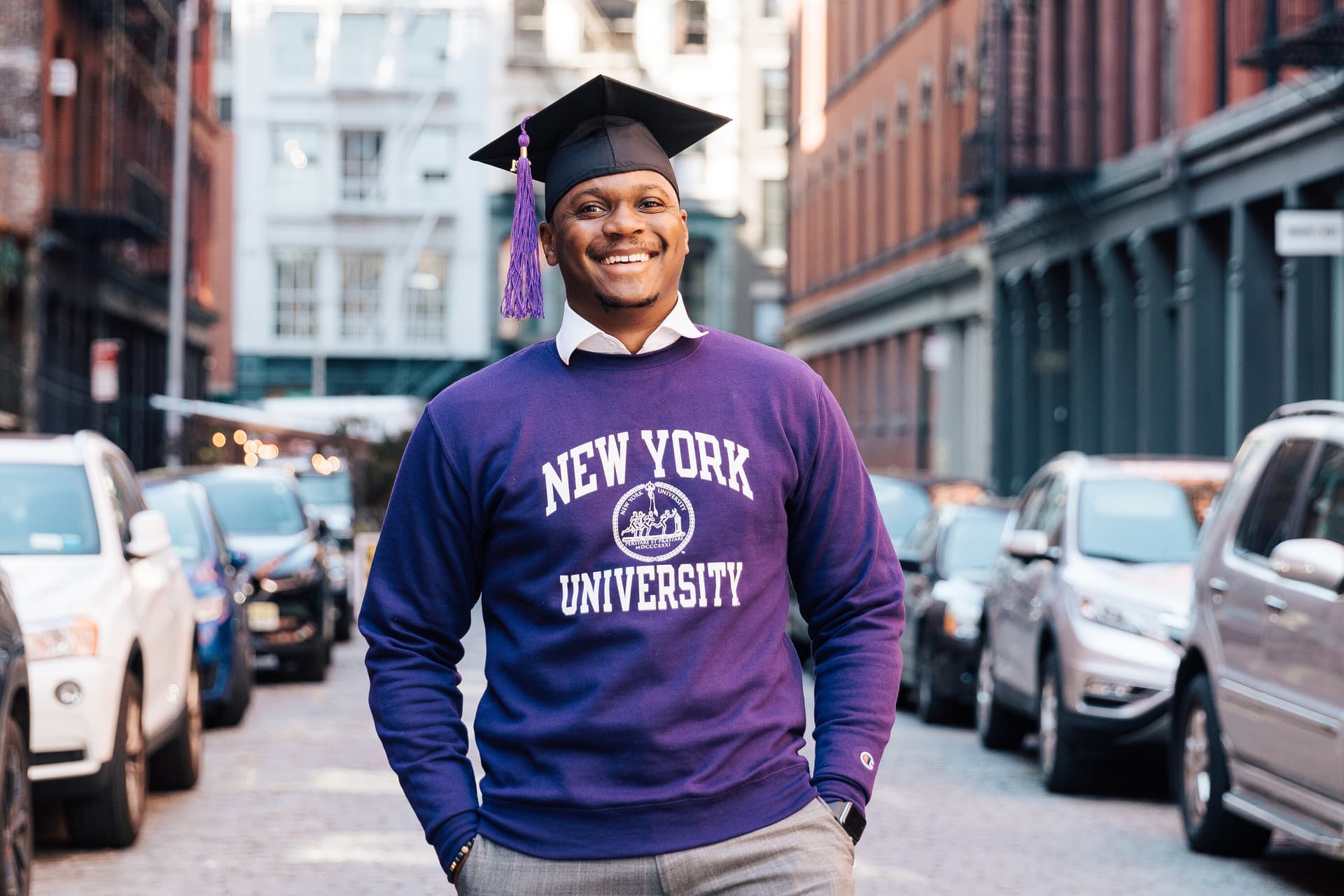 College graduation portrait