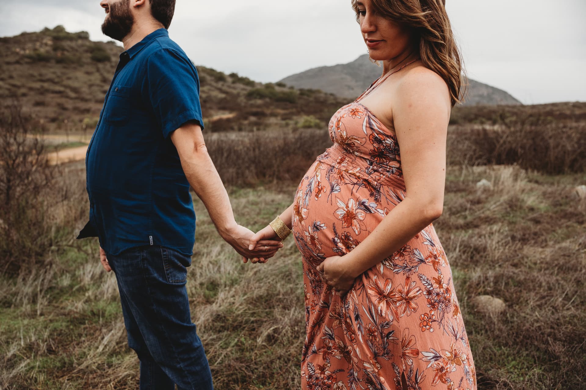 Maternity portrait with partner