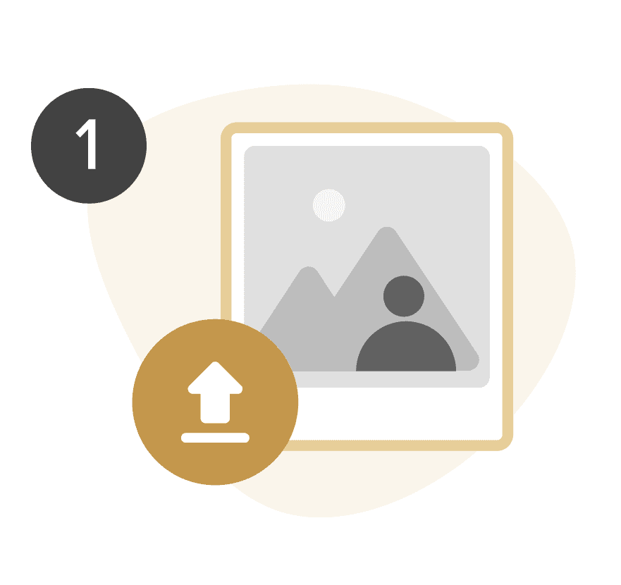 Retouching step 1 illustration