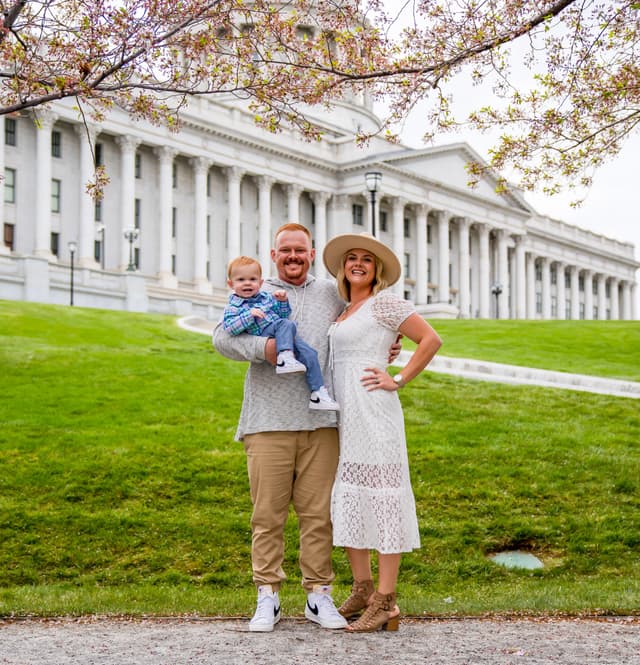photo taken by a professional photographer during a free photography mini session