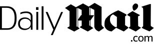 Logo of Daily Mail with black italic text.