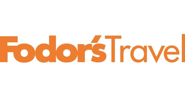 Logo of Fodor's Travel in orange font on a white background.